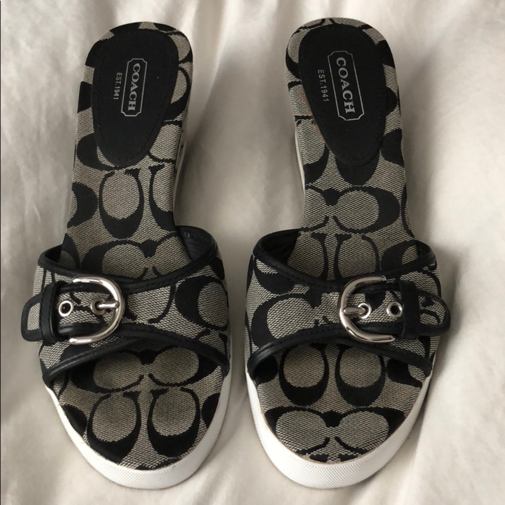 New coach wedge sandals *perry
